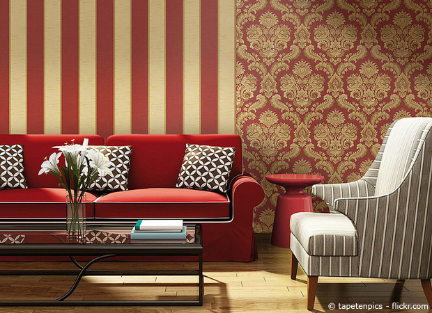Tapeten Ideen ungeahnt vielseitig: Deko fr den Wohnraum - Wohnzimmer Wandgestaltung Farbe